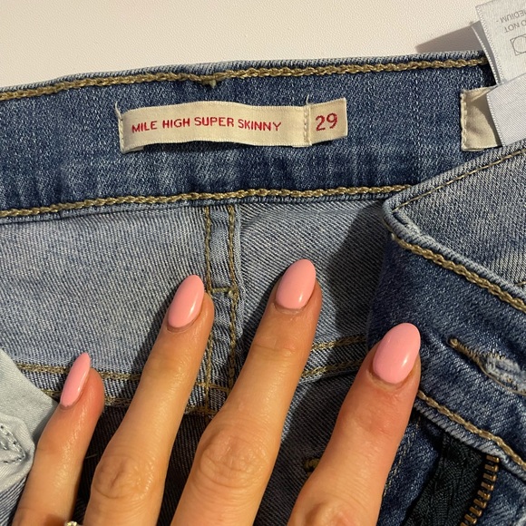 Levi’s Mile High Super Skinny size 29-used - Picture 3 of 4